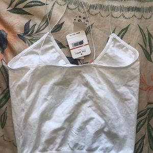 Free people white crop top/bralette, new with tags